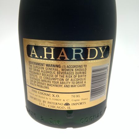   A.HARDY XO COGNAC EXTRA FINE ブランデー 750ml 40% 未開栓