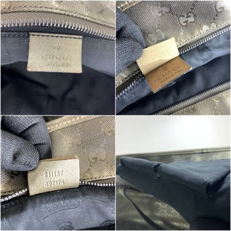  GUCCI グッチ GGインプリメ トートバッグ ショルダーバッグ 211137 グレー 現状渡し 