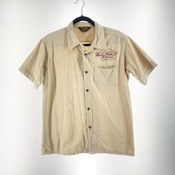 〇〇 WEST RIDE ウエストライド メンズ 半袖シャツ サイズ38 ベージュ Bランク