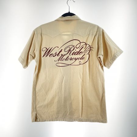  WEST RIDE ウエストライド メンズ 半袖シャツ サイズ38 ベージュ