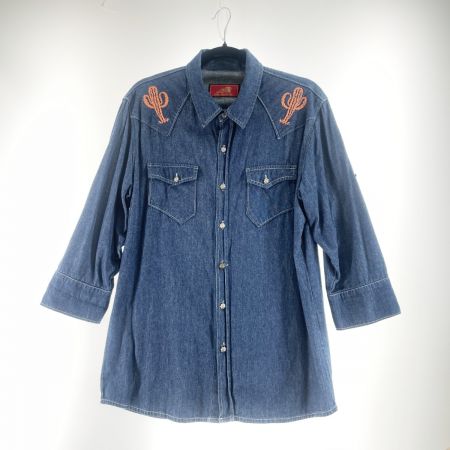  Indian インディアン メンズ デニムシャツ サイズL ブルー