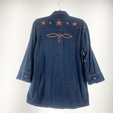  Indian インディアン メンズ デニムシャツ サイズL ブルー