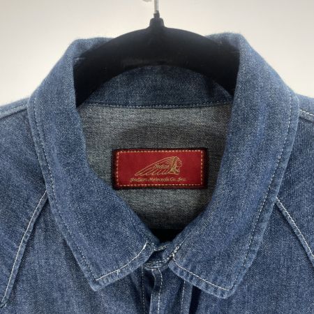  Indian インディアン メンズ デニムシャツ サイズL ブルー