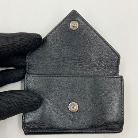 BALENCIAGA バレンシアガ ペーパー ミニ ウォレット 三つ折り短財布 391446 1000 1217 ブラック