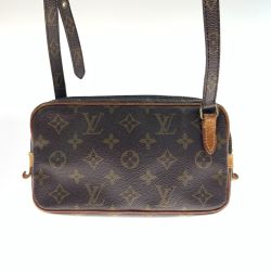 〇〇 LOUIS VUITTON ルイヴィトン モノグラム ポシェット マルリー バンドリエール ショルダーバッグ M51828 ブラウン Dランク