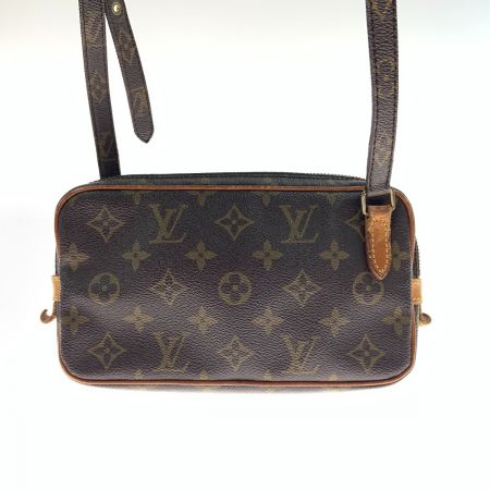  LOUIS VUITTON ルイヴィトン モノグラム ポシェット マルリー バンドリエール ショルダーバッグ M51828 ブラウン