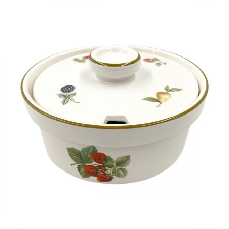  Wedgwood ウェッジウッド  WILD STRAWBERRY 陶器 食器 シュガーポット ホワイト