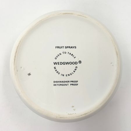  Wedgwood ウェッジウッド  WILD STRAWBERRY 陶器 食器 シュガーポット ホワイト