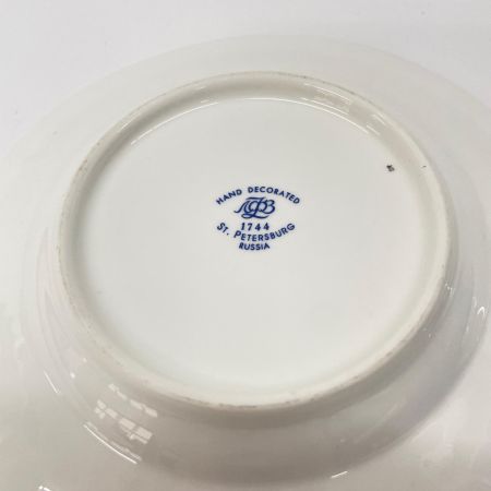  Imperial Porcelain ロモーノ・ソフ ピンクローズ トリオセット カップ・ソーサー・デザートプレート