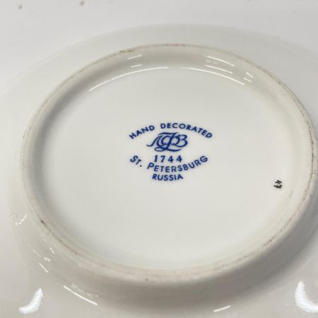  Imperial Porcelain ロモーノ・ソフ ピンクローズ トリオセット カップ・ソーサー・デザートプレート