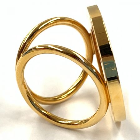  CELINE セリーヌ GP ロゴ サークル スカーフリング ゴールド