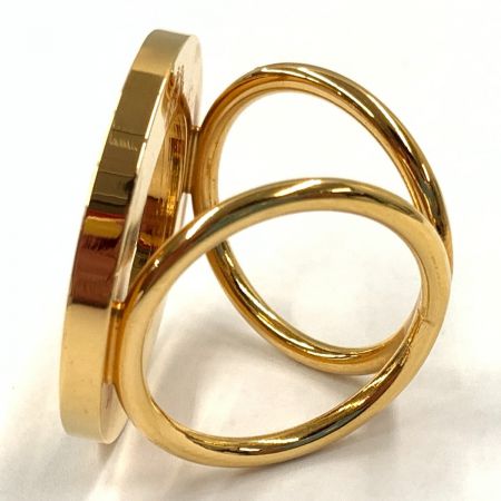  CELINE セリーヌ GP ロゴ サークル スカーフリング ゴールド