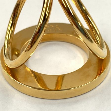  CELINE セリーヌ GP ロゴ サークル スカーフリング ゴールド