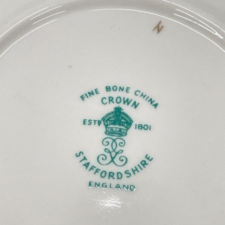 Crown Staffordshire 食器 カップ&ソーサー＆プレート トリオ 英国ヴィンテージ