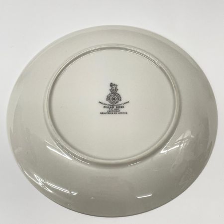 ROYAL DOULTON ロイヤルドルトン PILLAR ROSE カップ&ソーサー&ケーキプレート(トリオ) 廃版