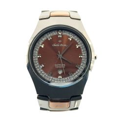 〇〇 Charles Perrin シャルルぺリン シャルル ペリン クォーツ腕時計  ES-6605M ブラウン Bランク