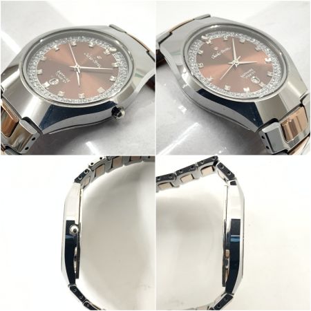  Charles Perrin シャルルぺリン シャルル ペリン クォーツ腕時計  ES-6605M ブラウン