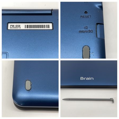  SHARP シャープ Brain カラー電子辞書 高校生向け上位モデル PW-SS6K ネイビー
