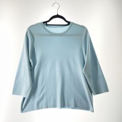 〇〇 Leilian レリアン レディース ニット サイズ13+ スカイブルー Aランク