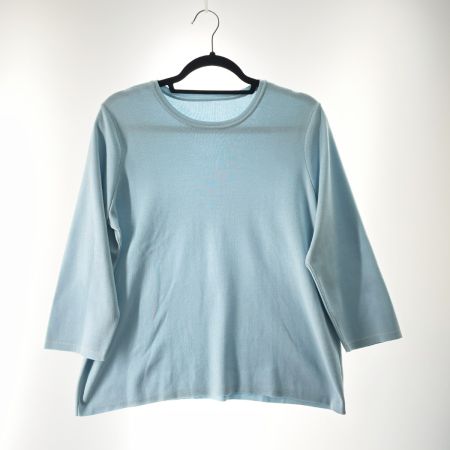  Leilian レリアン レディース ニット サイズ13+ スカイブルー