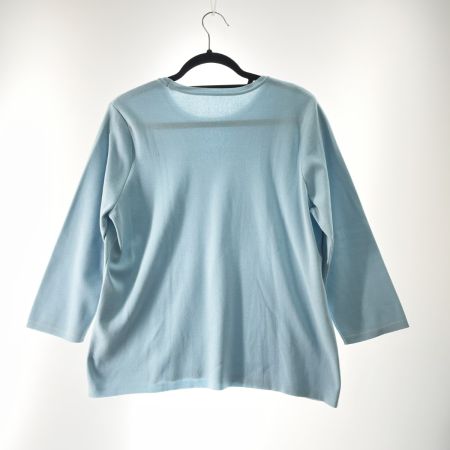  Leilian レリアン レディース ニット サイズ13+ スカイブルー