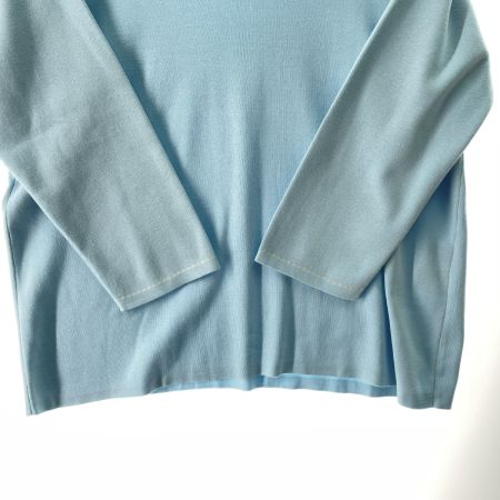  Leilian レリアン レディース ニット サイズ13+ スカイブルー