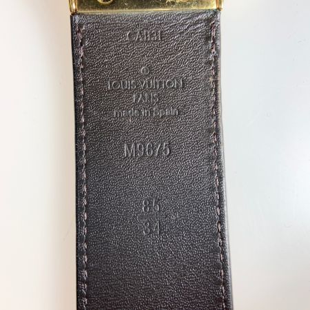  LOUIS VUITTON ルイヴィトン ダミエ アンフィニ サンチュール ボストン 35MM リバーシブル ベルト  M9675 ブラウン