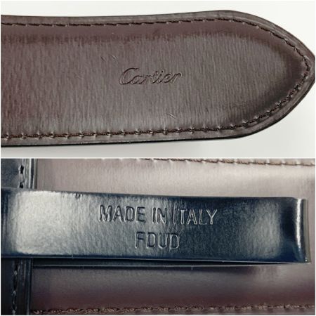  Cartier カルティエ C アロンジェ カーフ レザー ベルト ブラック