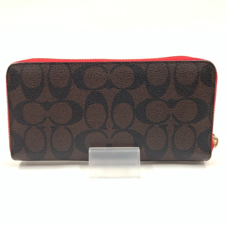 COACH コーチ ロング ジップ アラウンド ウォレット シグネチャー 