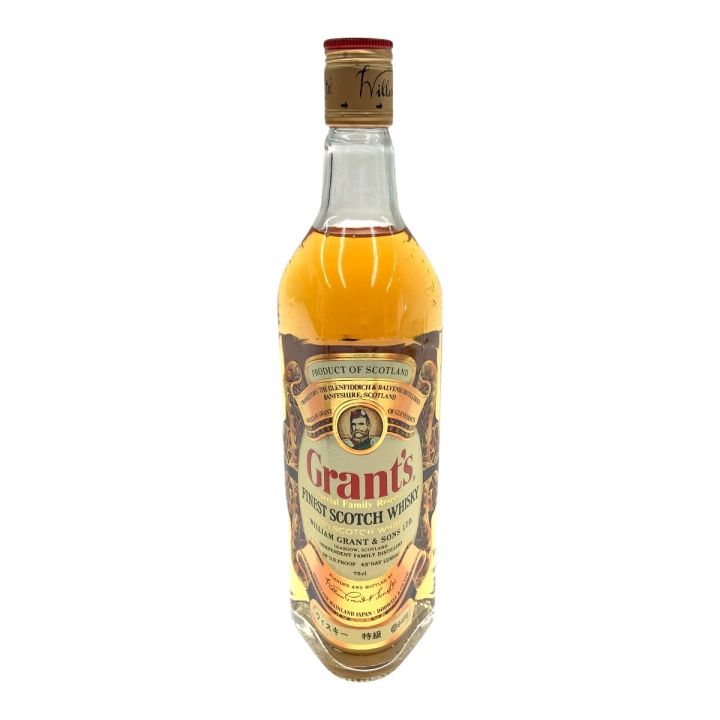 Grant's グランツ FINEST SCOTCH WHISKY スコッチウィスキー 750ml 43