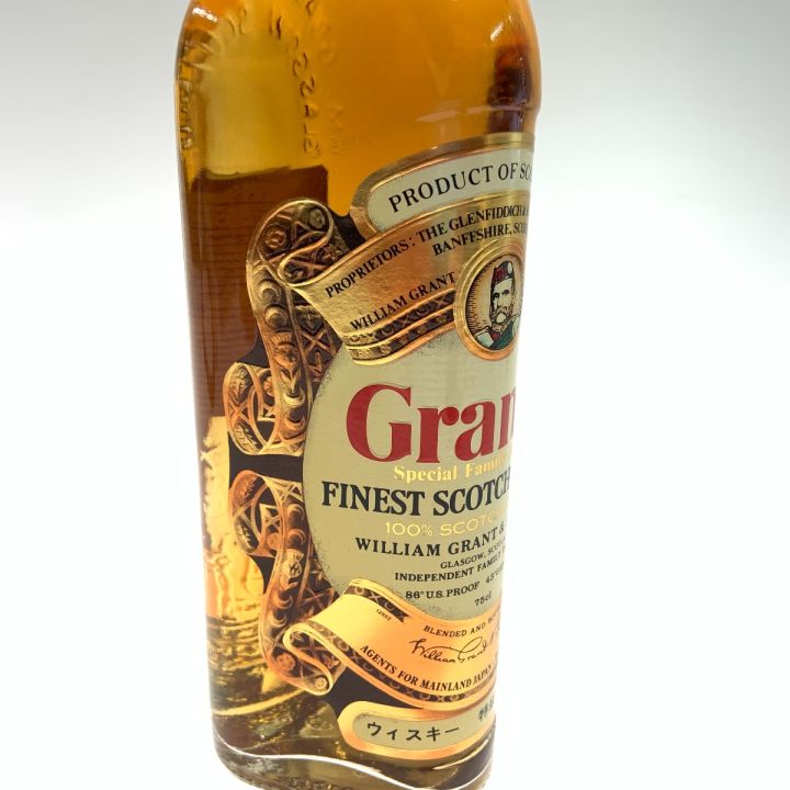 Grant's スコッチウイスキー 43% Grant's グランツ FINEST SCOTCH WHISKY スコッチウィスキー 750ml 43