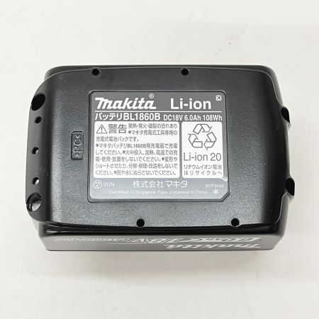  MAKITA マキタ 純正 18v 6.0Ah リチウムイオンバッテリ BL1860B ブラック 未使用品