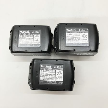  MAKITA マキタ 純正 18v 6.0Ah リチウムイオンバッテリ 3個セット BL1860B ブラック 未使用品