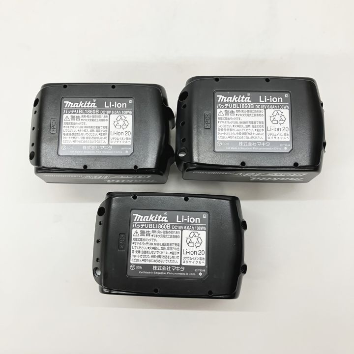 MAKITA マキタ 純正 18v 6.0Ah リチウムイオンバッテリ 3個
