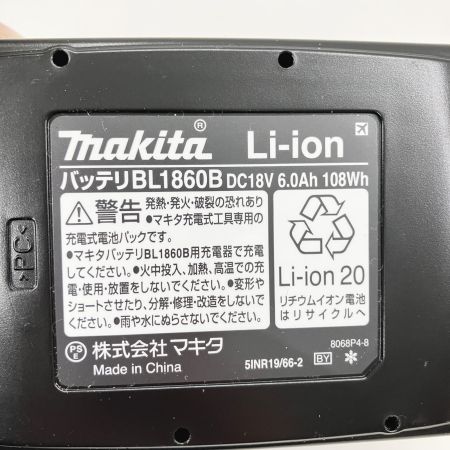  MAKITA マキタ 純正 18v 6.0Ah リチウムイオンバッテリ 3個セット BL1860B ブラック 未使用品
