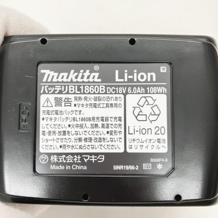  MAKITA マキタ 純正 18v 6.0Ah リチウムイオンバッテリ 5個セット BL1860B ブラック 未使用品