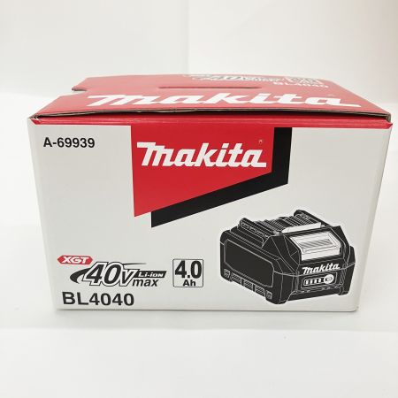  MAKITA マキタ 40Vmax リチウムイオンバッテリ 4.0Ah A-69939 5個セット BL4040 未使用品