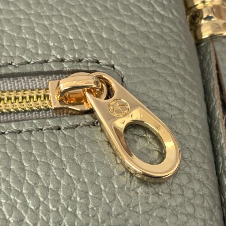  BLUESINCERE ブルー シンシア 本革 スリム長財布 タッセル付き Lassel ラッセル メタリック シルバー