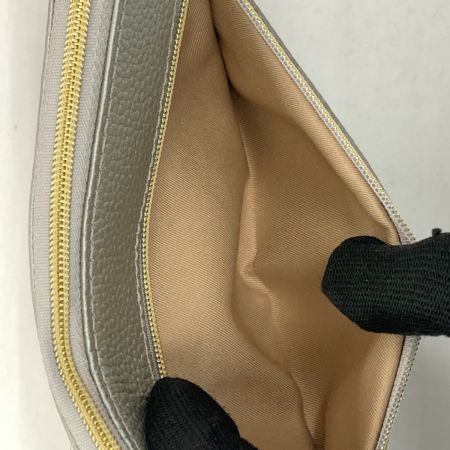  BLUESINCERE ブルー シンシア 本革 スリム長財布 タッセル付き Lassel ラッセル メタリック シルバー