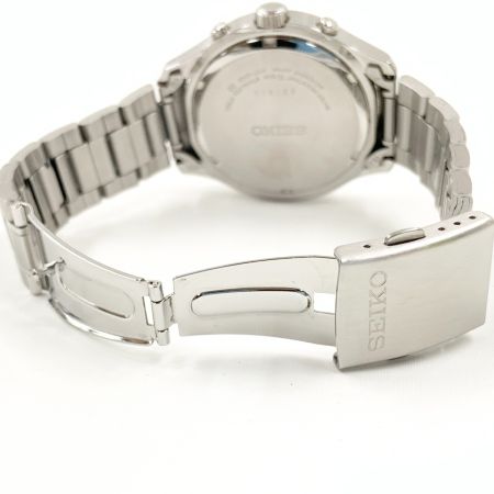  SEKO クロノグラフ クォーツ 腕時計 SKS537  シルバー 