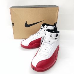 〇〇 NIKE ナイキ メンズ スニーカー AIR JORDAN 12 RETRO サイズ29cm CT8013 116 ホワイト×レッド×ブラック Sランク