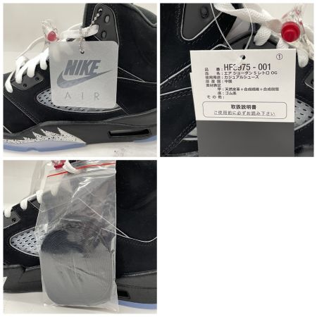  NIKE ナイキ メンズ スニーカー Air Jordan 5 Retro OG サイズ29cm HF3975  "Black Metallic Reimagined"