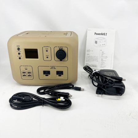   ポータブル電源  PowerArQ2 500Wh 45000mAh 11.1V 正弦波 100V 日本仕様 蓄電池 AC50 ベージュ