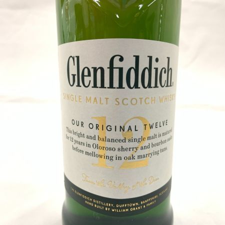  Glenfiddich グレンフィディック 12年 スペシャルリザーブ シングルモルト スコッチ ウィスキー 700ml 40% 未開栓