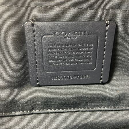 COACH コーチ レザーショルダーバッグ F75818 ブラック