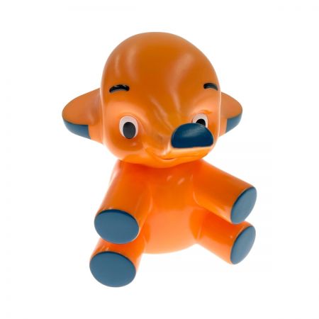   サトちゃん レトロ コインバンク 貯金箱  オレンジ