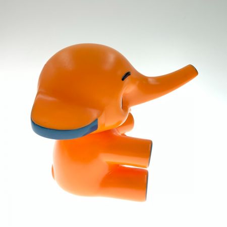   サトちゃん レトロ コインバンク 貯金箱  オレンジ