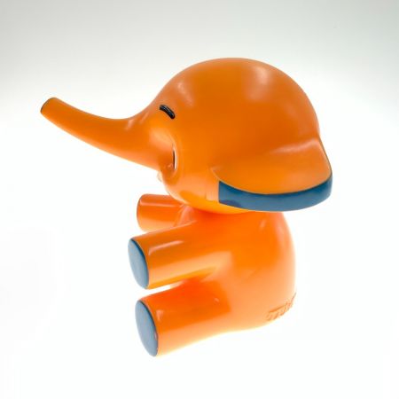   サトちゃん レトロ コインバンク 貯金箱  オレンジ