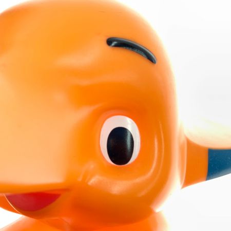   サトちゃん レトロ コインバンク 貯金箱  オレンジ