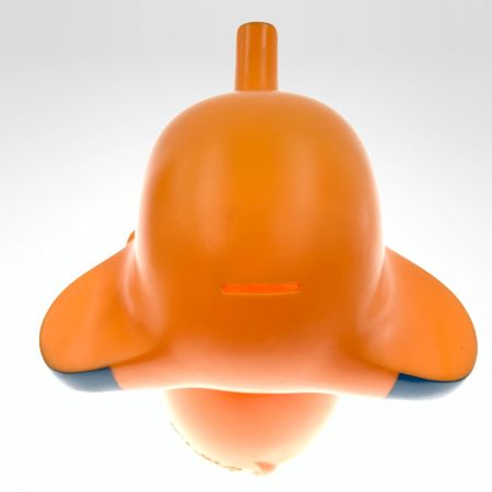   サトちゃん レトロ コインバンク 貯金箱  オレンジ